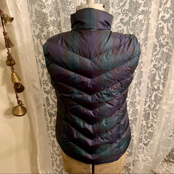 Lands’ End puffy plaid vest - Picture 3 of 7